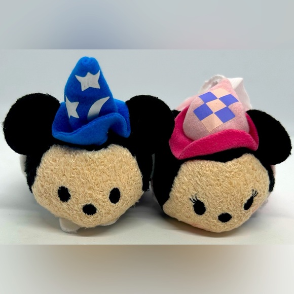 Disney Parks Fantasyland Sorcerer Mickey & Princess Minnie Tsum Tsum Set, NWT. - Picture 1 of 4